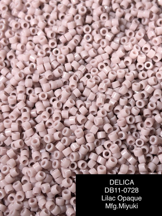 DB0235, Miyuki Delica 11/o, Opaque Pearl Coral Delicas – High Street Bead  Company