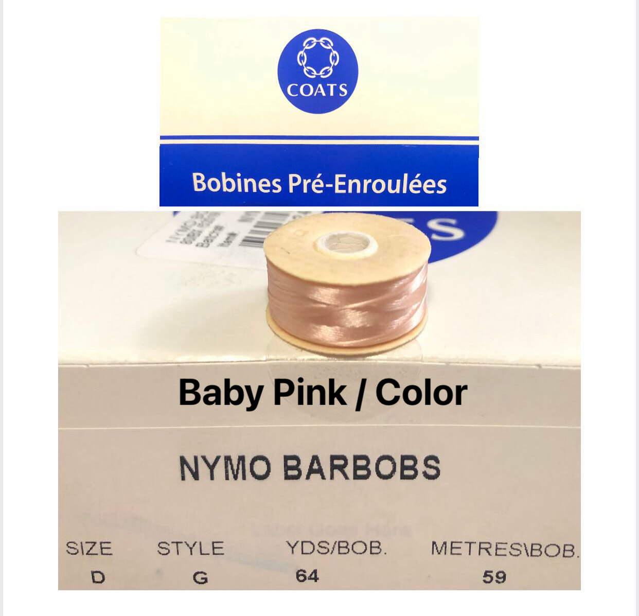 Nymo Beading Thread, Sold by the 3 Ounce Cone, 4 Sizes to Choose